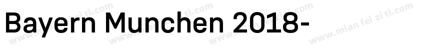 Bayern Munchen 2018字体转换